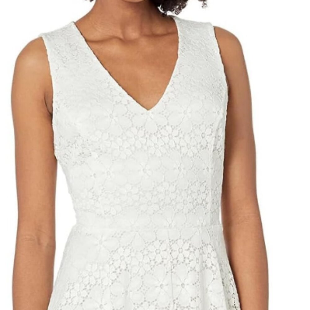 Tommy Hilfiger Sleeveless Retro Daisy Lace Flare Dress - 8